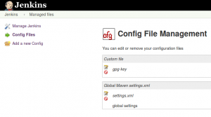 Jenkins, Config File Management